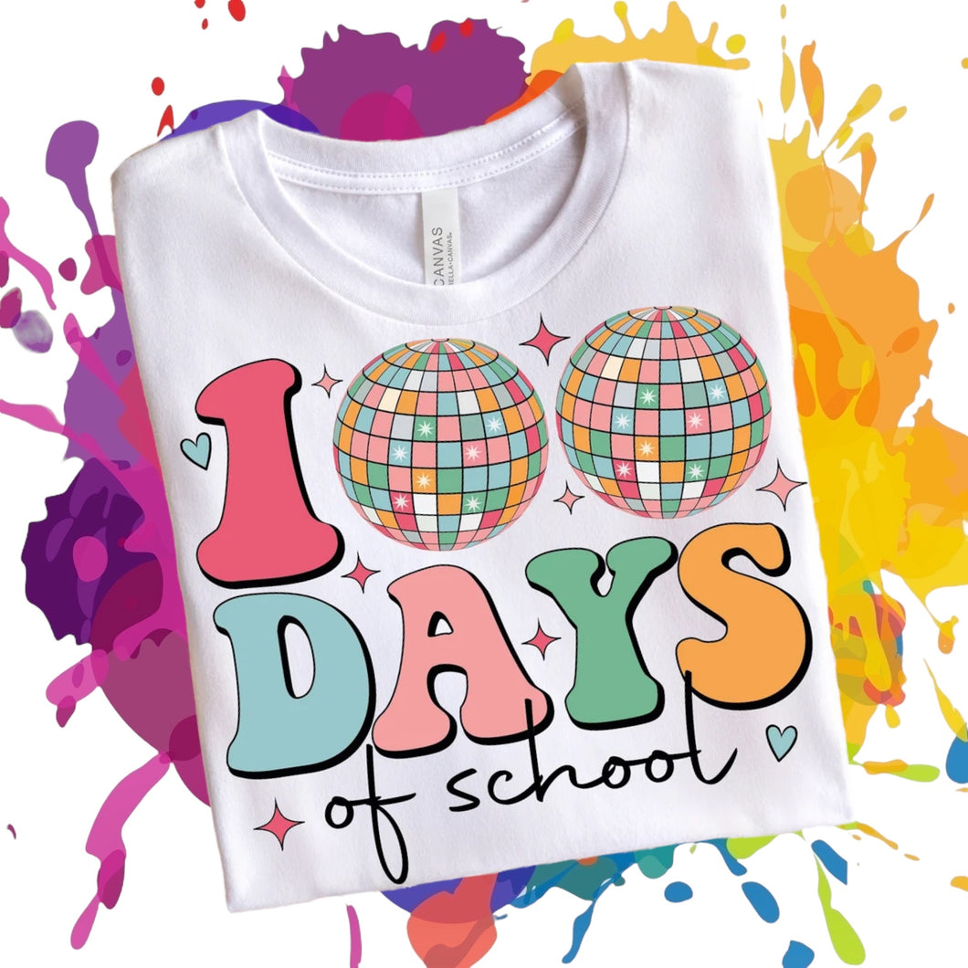 100 days of school - Disco Tee