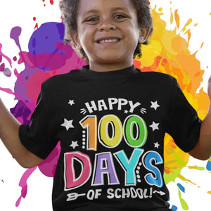 100 days of school - Rainbow Tee