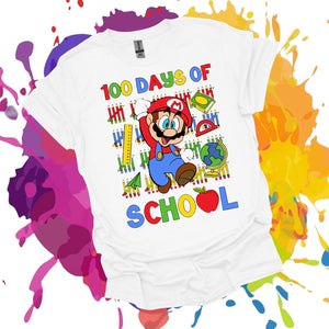 100 days of school - Mario Tee