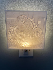 3D Printed Portrait Photo Nightlight