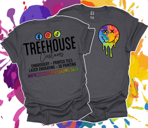 Drippy Smile - Tree House Customs Apparel Tee